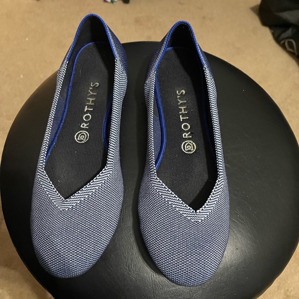 Cobalt Blue Birdseye Rothy’s size 10 .. no flaws